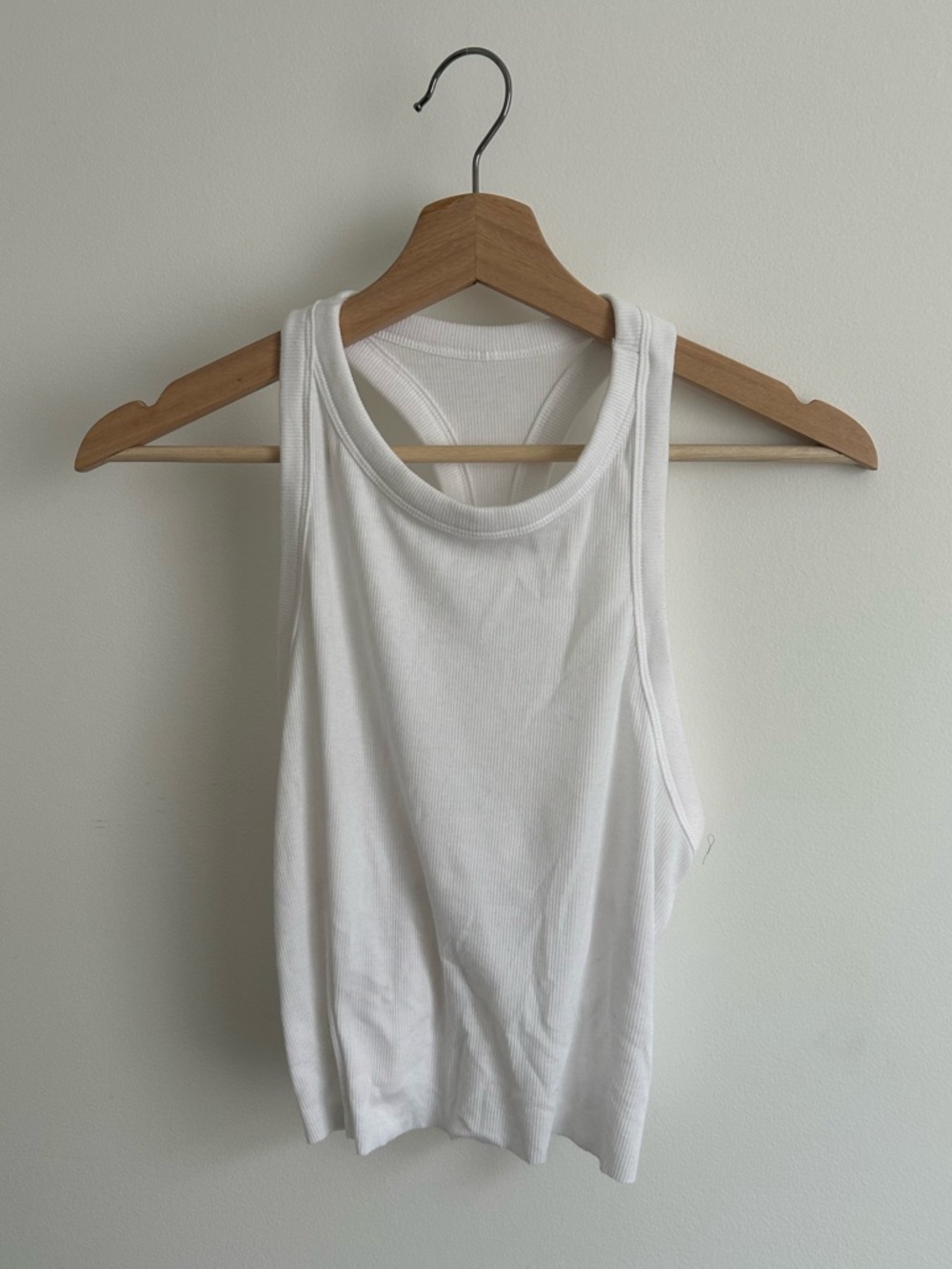 White Ribbed Tank Top - Classic Women's Sleeveless Tee